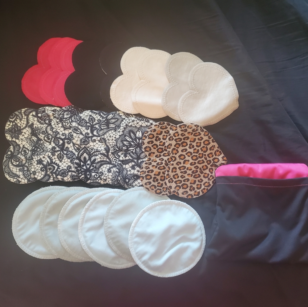 Reusable breast pads and disposable pads